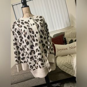 J.Crew Leopard Print Cardigan